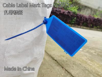China Etiquetas plásticas de alta resistencia de la atadura de cables para el transporte de empaquetado en venta