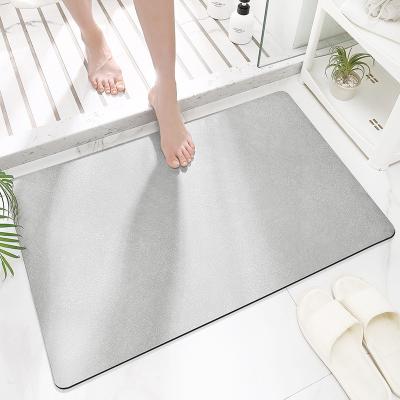 China Foldable Water Absorbent Easy Clean Mat for Floor Modern Style Diatomaceous Earth Bath Mat for sale