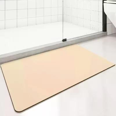 China Customized High Absorbent Distomaceous Earth Bath Shower Floor Mat for Quick Drying for sale