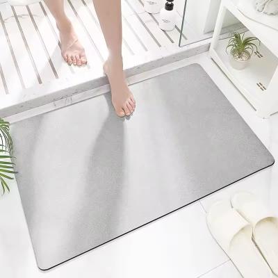 China Customized Non Slip Bath Mat Sustainable Light Grey for Bathroom Floor Safety Comfort for sale
