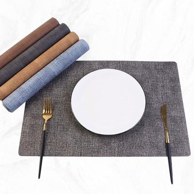 China Heat Resistant Metric System Kitchen Room Space PVC Table Dinner Mat with Gold Design for sale
