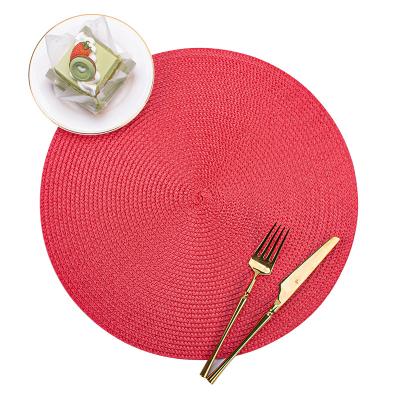 China Eco-Friendly Waterproof Washable Round Dining Table Place Mats for Commercial Buyers for sale