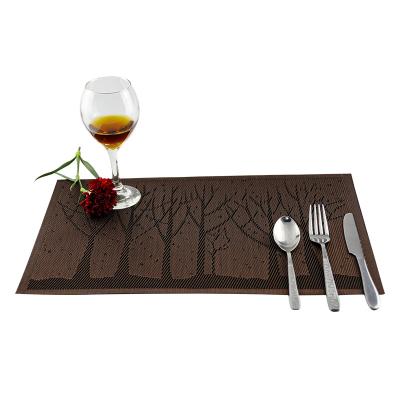 China Waterproof PVC Placemat Table Mat Perfect for Commercial Buyers Caterers Canteens for sale