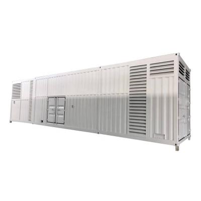China Low Noise Containerized Genset Digital Analog Control Panel Air Water Cooling System for sale