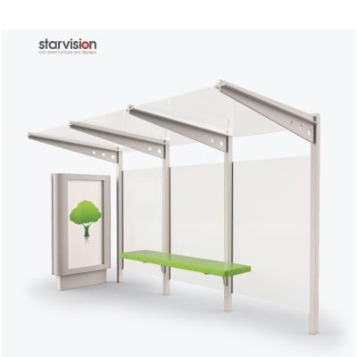 China CE approval Prefabricated OOH Smart Bus Shelter With Waiting Chair And CLP for sale