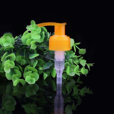 China Ribbed Closure Plastic Lotion Pump PP Material Customized Color for sale