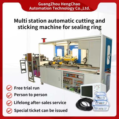China Multi Station Durchmessers 250mm O Ring Making Machine Cutting Sticking zu verkaufen