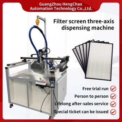 China 6KW Gluing Air Filter Making Machine Automatic Glue Spray for sale