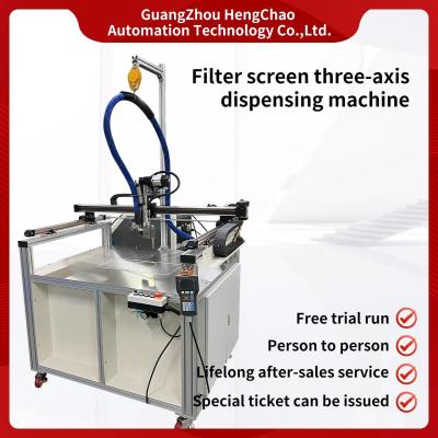 China Three Axis 800mm Air Filter Gluing Machine Hvac Air Filter Making Machine for sale