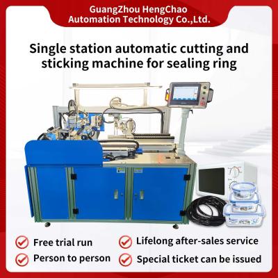 China 300mm 400mm O Ring Maker Machine Single Station Automatic Cutting Sticking for sale