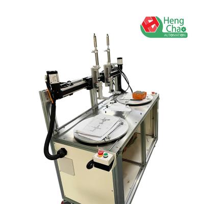 China 5KW HVAC Air Filter Making Machine 400mm Filter End Cover Glue Machine for sale