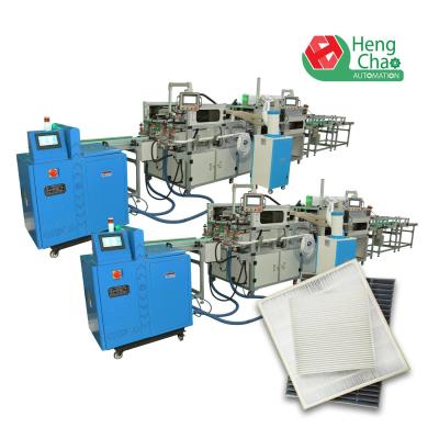 China 500mm 14KW Car Filter Making Machine Cabin Air Filter Gluing Machine for sale