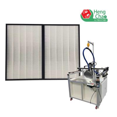 China Xyj Platform Gluing Hvac Filter Making Machine 6KW Power CE Certifacated for sale