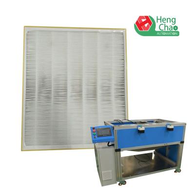 China Auto Trimmer HEPA Filter Making Machine L600mm Aluminum Alloy Profile for sale