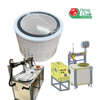 China Filter Disc End Cover Glue Machine 100mm 400mm Spun Filter Manufacturing Machine for sale