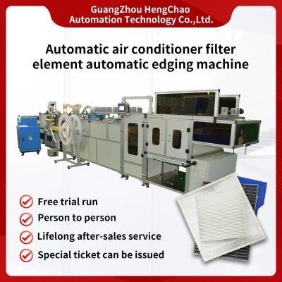 China Air Conditioner Car Filter Making Machine 15KW Edge Bonding Machine for sale