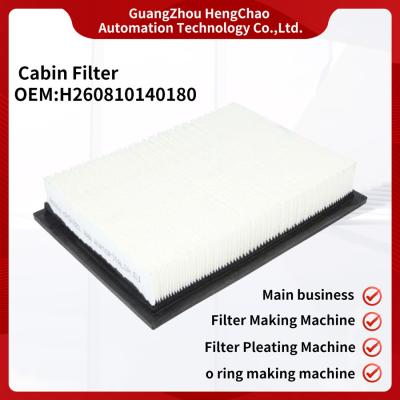 China Rectangular Cabin Air Filter H260810140180 Filter Production Line for sale