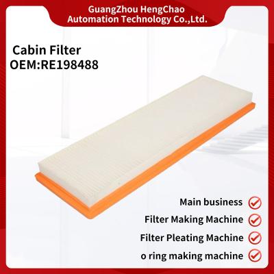 China Filter Making Equipment Production Rectangular Car Air Filter Re198488 for sale