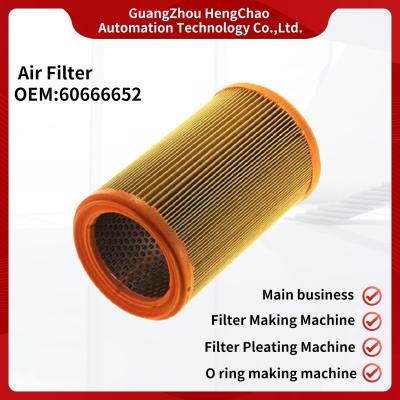 China Filtro de aire del coche del OEM 60666652 del filtro de aire del coche del cilindro que hace la producción de equipo en venta