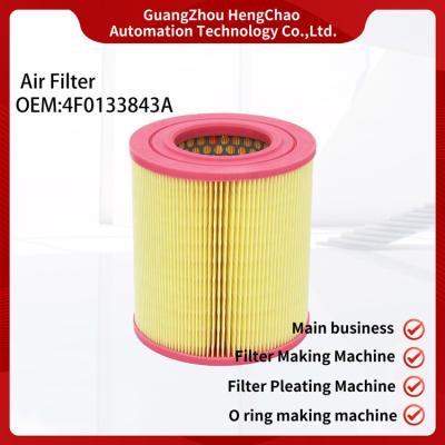 China Car Interior Air Filter OEM 4F0133843A Car Air Filter Cartridge Equipment for sale