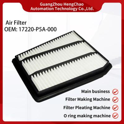 China Rectangular Auto Air Filters 95-99% Filter Efficiëntie Verschillende Filter Levensduur Filters OEM 17220-P5A-000 Te koop