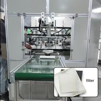 China Efficiency Car Filter Making Machine 220V Auto Air Conditioner Automatic Edging Equipment for sale