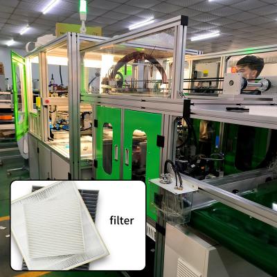 中国 Non Woven Fabric Filter manufacturing equipment with 10S/Pcs Capacity and 12KW Working Power 販売のため