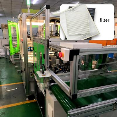 China Car Filter Machine Non Woven Fabric Paste Filter Two Edge 150-400mm Size Range 10s/Pcs Capacity for sale