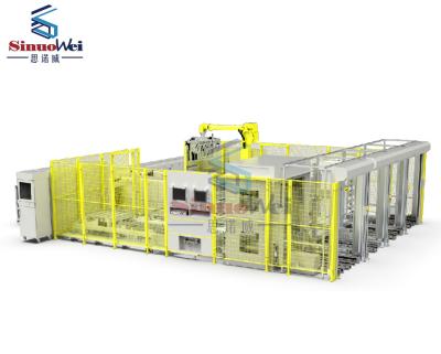 China 15PPM Linha de montagem de bateria de energia de baler de células quadradas 11000 X 8100 X 4000MM à venda