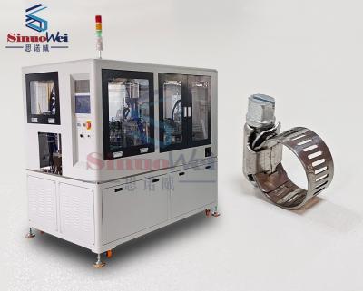 China Gran máquina de ensamblaje de tipo estadounidense Worm Gear Hose Clips Máquina de ensamblaje automática en venta