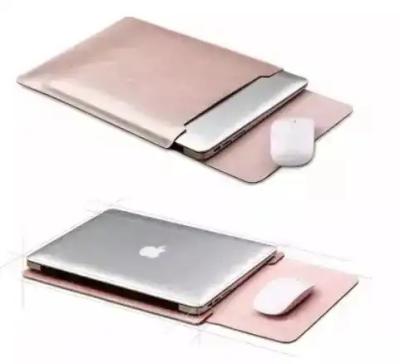 China 15 / Saco da luva do portátil do couro do plutônio de 16 polegadas que grava Logo Compatible With Macbook Pro à venda