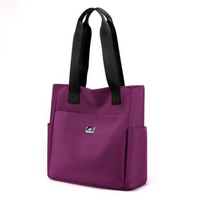 China Women'S Waterproof Nylon Tote Bag Custom Logo Ladies Handbags Zipper for sale