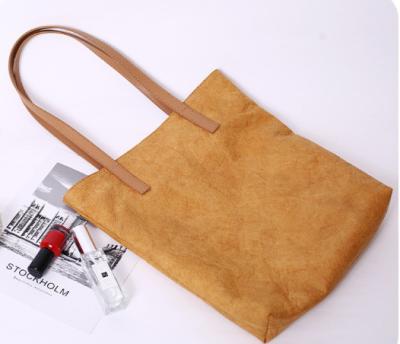 China Oem Washable Paper Tote Bag Printed Custom Made Biodegradable Recycled Eco Friendly for sale