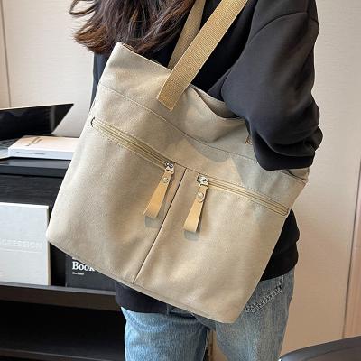 China 2023 custom wholesale high quality big heavy duty white canvas women bag blank plain cotton canvas tote bag with customi for sale