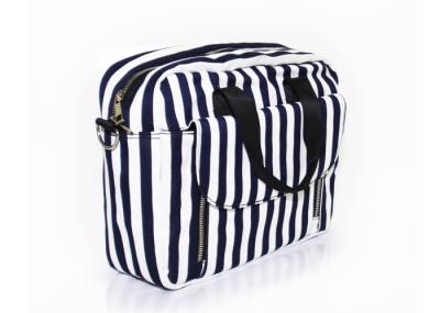 China Custom Canvas Washable Shoulder Bag Shoulder Sling Bag Crossbody Black And White Stripes for sale