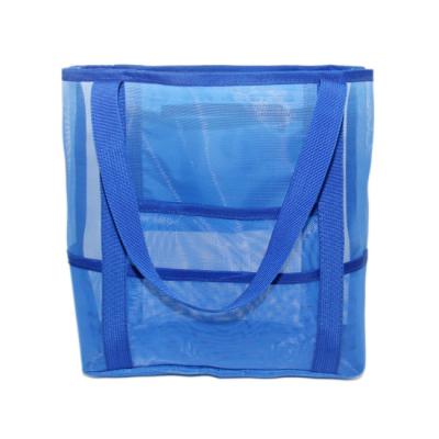 China Customized Fashion Mesh Beach Tote Bag With Nylon Material for Women for sale