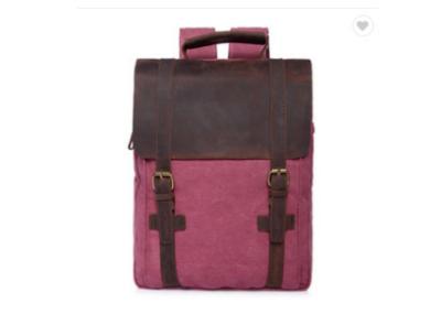 China custom size canvas business laptop backpack good quality scool bag school backpack for sale