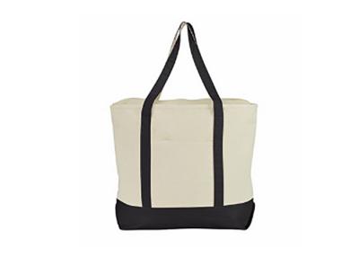 China Recycled Premium Large Reusable Shopping Tote Bag Canvas Ladies Hand Bag for sale