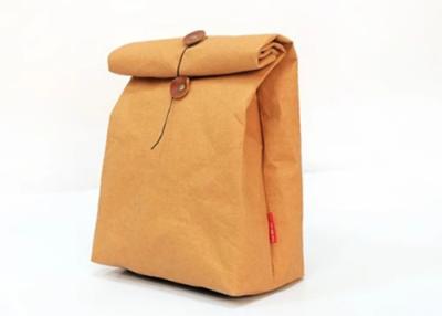 China Reusable Insulated Lunch Cooler Bag Washable Kraft Paper Snack And Sandwich Bags for sale