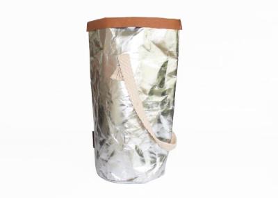 China Custom Tear Resistance Waterproof Ice Bottle Bag Metallic Washable Wine Cooler Bag for sale