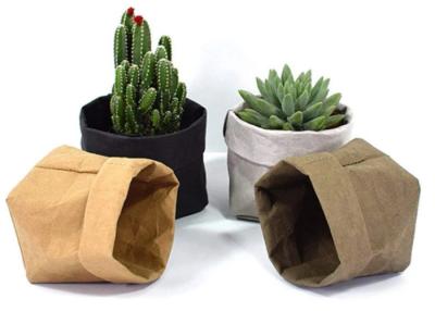 China Recycled Kraft Paper Storage Bags Grocery Toys Washable Paper Storage Bags for sale