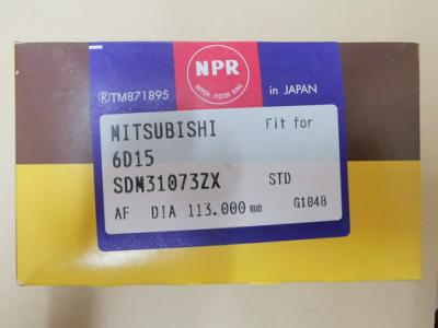 Anneau de piston du moteur diesel 6D15 de Mitsubishi ME032403 ME072306