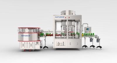 China Huituo Automatic Rotary PET And Glass Capping Machine With Cap Unscrambler for sale