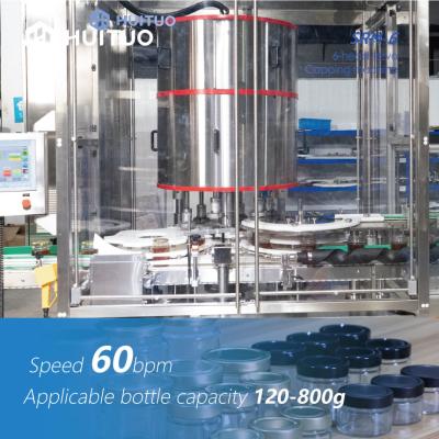 China Honey Syrup Glass Jar Bottle Servo Rotary Capping Machine Automatic 6 Head 60bpm for sale