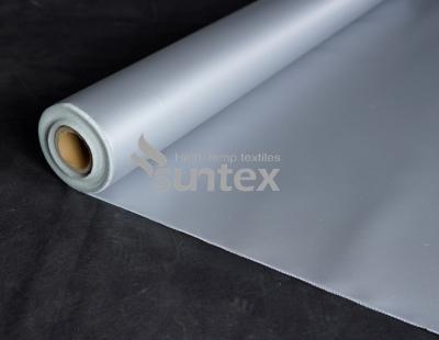 中国 Silicone Rubber Coated Fiberglass Fabric For Fire resistant covers fire protective curtains 販売のため