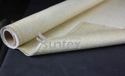 中国 Vermiculite Coated Fiberglass Fabric For Flexible Compansator 販売のため