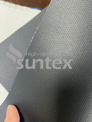 China Good resistan Neoprene Black Fiberglass Fabric Chemical Resistant Fabric For Flexible Duct Connector Te koop
