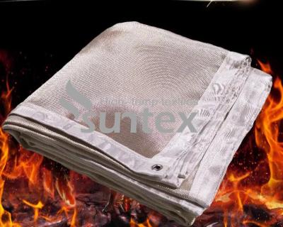 China Welding Fire Blanket Protection Industrial Fire Resistant Blanket Spark Protection Heavy-Duty Fire Blanket en venta