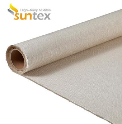 Chine Tissu enduit de silicone résistant au feu de fibre de verre de tissu de rideau en feu de rideau en fumée à vendre