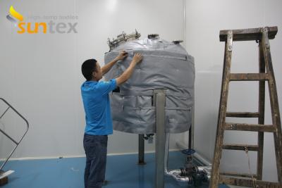 中国 Silicone fiberglass fabric for thermal Insulated jackets thermal insulation covers 販売のため